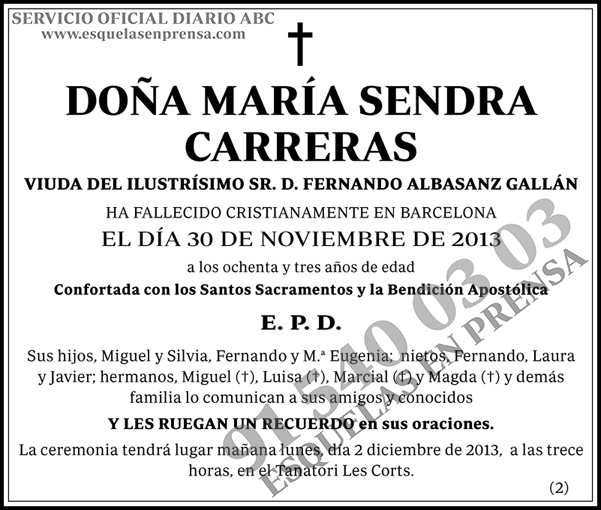 María Sendra Carreras